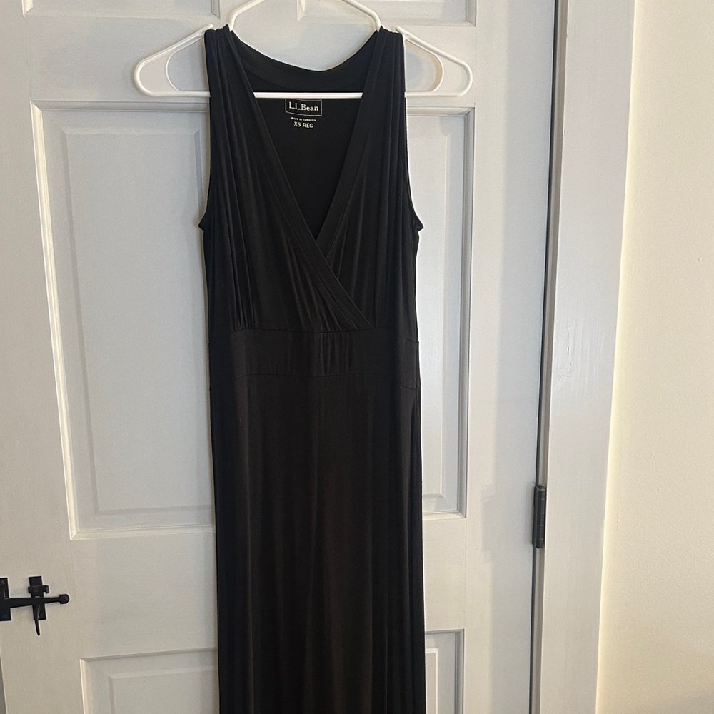 L.L. Bean Black Maxi Dress